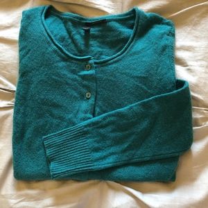 Benetton kelly green wool cardigan